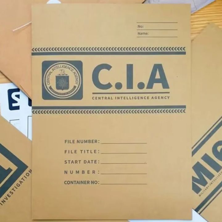 Kraft File Folder Portfolio Movie Film Prop Set Agent FBI CIA Central ...