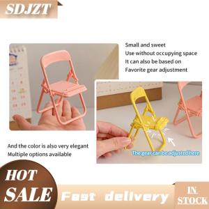 SDJZT Mini Hình Dạng Ghế Điện Thoại Di Động Đứng Xách Tay Dễ Thương Đầy Màu Sắc Có Thể Điều Chỉnh Gấp Phân Điện Thoại Lười Biếng Máy Tính Để Bàn Chủ Cho Điện Thoại Di Động