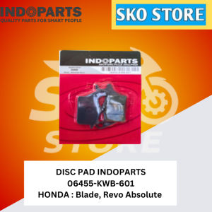 DISC PAD (asbestos) INDOPARTS    06455-KWB-601 HONDA VARIO Techno CBS ORIGINAL MURAH