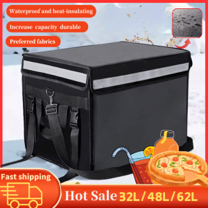 Food Delivery Bag 32L/48L/62L Insulated Takeout Box Food Business Takeout Bag Motorcycle Takeout Water Proof