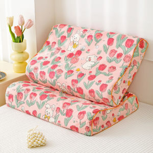 SUNLIGHT HOME 1 Chiếc Gối Cao Su 100% Cotton Họa Tiết Hoa Vỏ Gối Cao Su 9 Màu