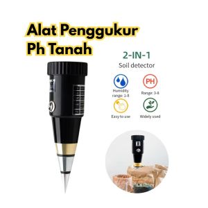 Alat Penggukur Tanah Soil Ph Meter 2 in 1 Pen Type PH Meter Soil Alat Ukur PH Tanah BR065 Analyzer