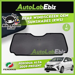 Perodua Alza 2009-2021 NinjaShades Plus Rear Windscreen OEM Sunshades (RWS)
