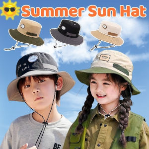 Kids Summer Sun Hat Breathable Quick Drying Fisherman Hat Outdoor Sunshade Mountaineering Cap