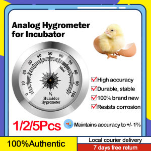 Wall Mounted Thermometer Analog Hygrometer Cigar Hygrometer Humidity Meter Humidity Gauge for Incubator