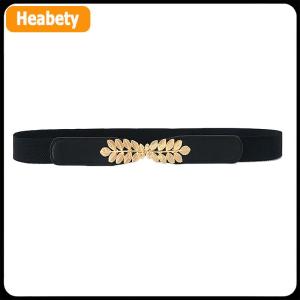 【2-3 ngày giao hàng】 1PC đa năng ăn mặc trang phục tự làm phụ kiện thời trang Phụ nữ PU đen trắng eo ban nhạc mỏng đàn hồi vành đai thắt lưng