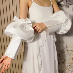 Ngón Bao cánh tay Âm Nhạc Lễ Hội tiệc khiêu vũ Cánh Tay Găng Tay Phụ Nữ Cánh Tay Bìa ngọc trai nhân tạo Puff Găng Tay Găng Tay Cho Đám Cưới