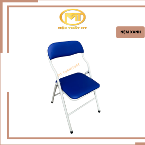 Ghế chân xếp văn phòng GX01 khung sắt sơn tĩnh điện gấp gọn tiện lợi dành cho học sinh sinh viên văn phòng.