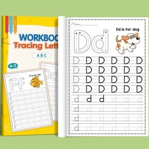 YUDESHUI 26 chữ cái Đồ dùng dạy học Montessori Sách bài tập A-Z chữ in hoa và chữ thường Học tiếng Anh mầm non Chất lượng cao Đào tạo Kiểm soát Bút