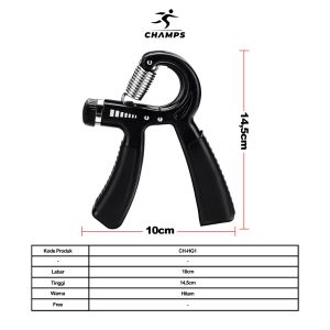CHAMPS 5 IN 1 Loop Bands dan Handgrip 5-60Kg Paket Hemat - Alat Olahraga di Rumah Elastis Loop Bands Resistance Bands Tali Beban Kekuatan Otot Tangan