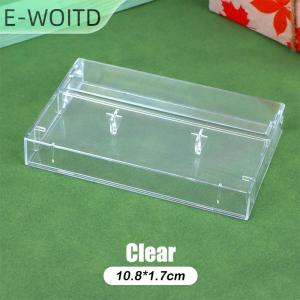【E-WOITD】 เทปคาสเซ็ต1ชิ้นกล่องใสบันทึกเสียงแม่เหล็กกล่องเปล่ากันฝุ่น