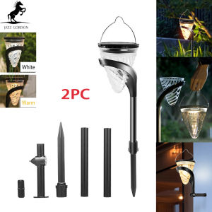 JAZZ GORDON Solar Led Outdoor Light Garden Palace Lantern Solar Powered Led light Landscape villa garden decoration courtyard lamp household outdoor LED ground lawn lamp( Adjustable White Warm lighting)