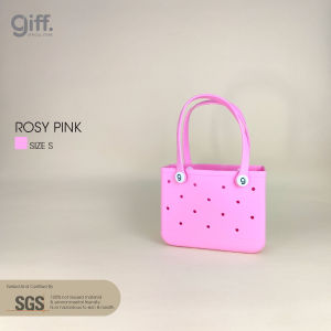 [Small] GIFF Bags - All Color Small Size Waterproof Totebag Tote Plastic Tote EVA Shopping Bag (SGS Certified - Non-hazardous to skin & 100% NOT reused materials) Serbaguna Kain Cartoon