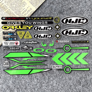 สติกเกอร์หมวกกันน็อคสะท้อนแสงกระจกหน้ารถหมวกกันน็อคติดขอบเลนส์ GP Decals อุปกรณ์แข่งรถมอเตอร์ไซค์สำหรับ Arai SHOEI HJC KYT