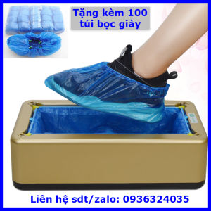 Máy bọc giày dép trong nhà tặng kèm túi bọc 100 chiếc