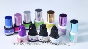 Yelix 0.5-3 Sec Fast Dry Eyelash Extension Glue - Black/Clear