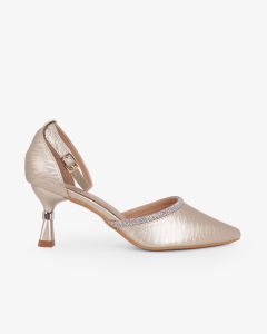 HCM - Giày Sandal Cao Gót Hạnh Dung Bít Mũi Quai Xoàn HD041107AD