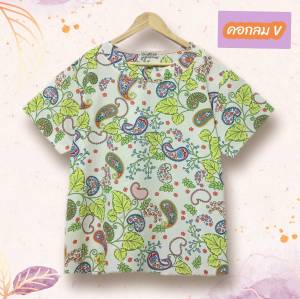 Kireeya เสื้อสาวอวบ อก 42-44 นิ้ว เสื้อผ้าไหมอิตาลี ลายสวย ผ้าพริ้ว เสื้อใส่สบายไม่ร้อน เสื้อผู้หญิงวัยกลางคน เสื้อผญ.