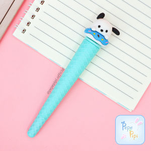 Pena Gel Waffle Cone Kepala Sanrio Pulpen Bolpoint Pen Tinta Bolpen My melody Kuromi Pochacco