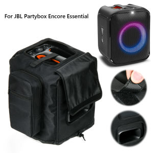 [Vktech] Black Speaker Cover with Microphone Storage Bag for JBL Partybox Encore Essential Durable Audio Mounts