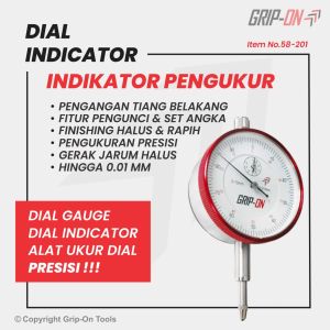Grip-On Dial Indicator Jarum Indikator Grip On