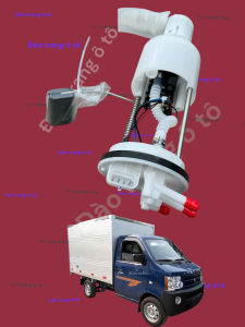 Bơm xăng 474-T880 lắp cho xe ô tô đông ben 8 tạ và 1 số loại xe ô tô phổ biến khác nhau 12v