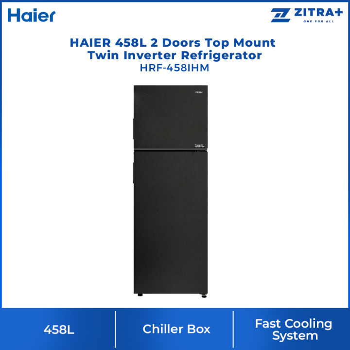 HAIER 458L 2 Doors Top Mount Twin Inverter Refrigerator HRF458IHM