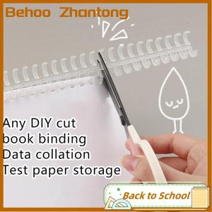 Behoo 30 lỗ Loose-Leaf nhựa ràng buộc Vòng mùa xuân xoắn ốc Nhẫn chất kết dính dải cho A4 giấy máy tính xách tay văn phòng phẩm vật tư
