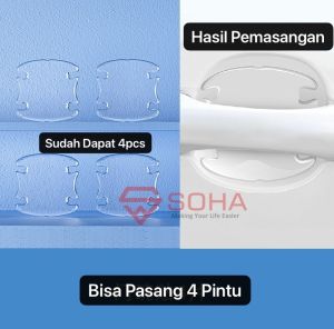 Car Door Handle protector Karet Pelindung Gagang Body Mobil Anti Baret Anti Gores Buat 4 Pintu AM-71