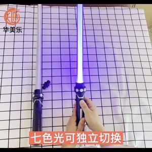 Star Wars 2 Pcs LightSaber Combined Extendable Laser LED Sword Set Motion Sensitive FX Sound Sword for Kids