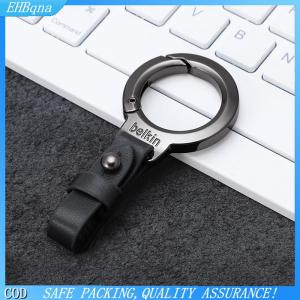[COD] Personalized Anti Loss Key Pendant Leather Keychain Car Key Holder Portable Carabiner Waist Belt Buckle Durable Key Ring For Men