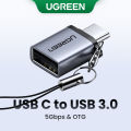 UGREEN Type C to USB 3.0 Adapter USB C OTG Converter Thunderbolt 3 for Chromebook Macbook Huawei P9 /P10/P20/Mate 9/Mate 10 Samsung S22 Samsung S8 Xiaomi 4C Nexus 5X 6P LG G5. 