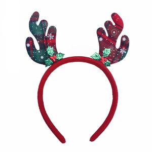 rainbow Bando Natal Tanduk Rusa Dewasa Anak Motif Bandana Natal Christmas Bando Rusa Lucu - Gradasi