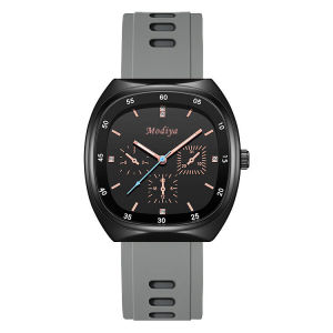 Womens Korean Quartz Waterproof Watch Square Dial Origal Silicone Strap Elegant Watches