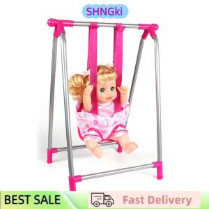 SHNGki Doll House Accessories Rocking Chairs Swing Bed Dining Chair Baby Play House