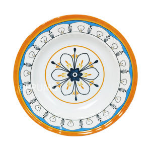 PRUMU Piring Melamin 9 inch - Piring Aesthetic - Piring Makan - Piring Motif - Piring Cantik P4209