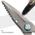 kaba Fishing Shears 6.3inch Fishing Scissors for Braided Line,Mono and Fluorocarbon Braid Fishing Line Cutters Serrated Blades Multi-Functional Shears. 