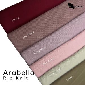 Kain Rollan Arabella Rib Knit Premium 1 rol ± 26 kg