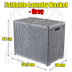 Grey Foldable Laundry Basket | Toy Storage Basket | Kid Toy | Storage Rack | STORAGE | KID STORAGE BASKET | Toy Organizer| Storage Bags | Foldable Laundry Basket | Collapsible Storage | Collapsible Laundry Basket | Toy Basket