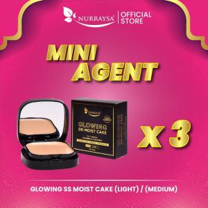 LZD NURRAYSA Glowing DD Moist Cake 12g  BELI 1 glowing dd FREE eyeshadow  BELI 2 glowing dd FREE 1 ddmc  BELI 5 glowing dd FREE 1 glowing dd 1 lipstick  Bedak asas 3 dalam 1 tanpa silikom spf 50 full coverage concealer powder foundation