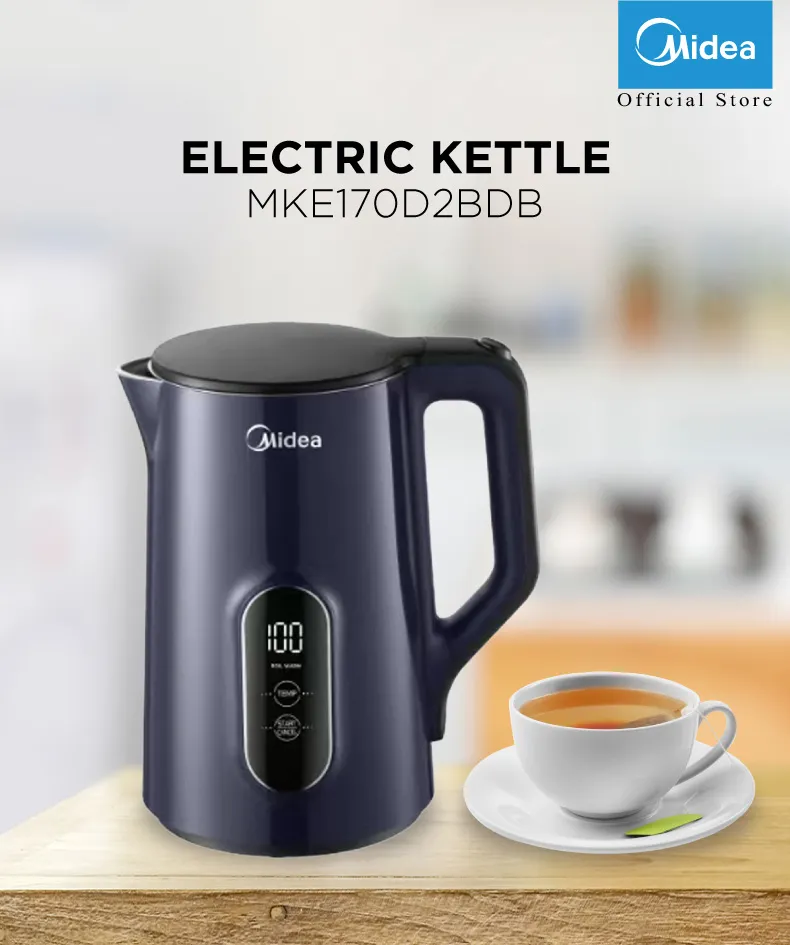 Exclusive] Midea MKE170D2BDB Cool Touch Jug Kettle With LED