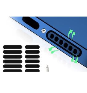( 1 Pcs ) Micro Fiber Mobile Phone Dustproof Net Stickers Speaker Mesh Anti Dust Proof Stiker Jaring A Debu Portable Untuk Sticker/Smartphone Dustproof Kotor/Stiker kotoran tempelan lubang handphone hp iPhone 12 14 13 11 Pro Max Mini Plus 7 8 6 6s CANVAS