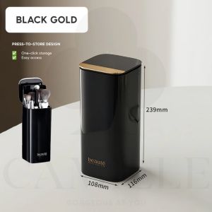 SG Makeup Brush Holder Brush Organizer One-Click Press to Store Design