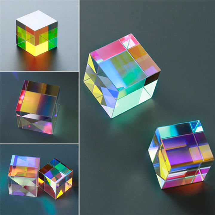 Optical Glass Dichroic Cube Prism RGB Combiner Splitter, Party Cool Gifts Gaming Trinkets P 44277036