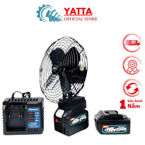 Quạt chạy pin Makita 8 inch quạt 1 cấp độ gió siêu bền sài chung pin Makita 144v - 21v