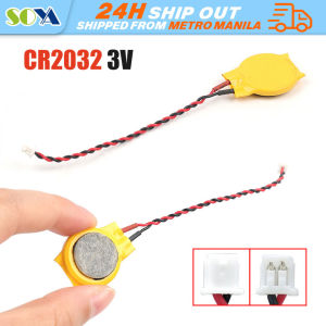 Laptop BIOS CMOS Battery Wire Connector 2Pins Wires Notebook Battery Button Cell CR2032 Battery Wires 2Pin Notebook BIOS CMOS Battery-laptop Battery Motherboard Battery with Wire 3V with Adhesiv 230MAH