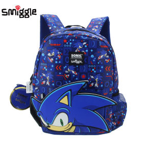 Australia smiggle original childrens schoolbag boys shoulder backpack Kawaii cartoon modeling Kids bags 14 inch With rain cover