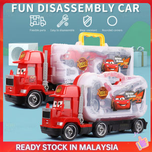 95 Mark Uncle Mcqueen Mainan Comel Kereta Diy Playset Mainan Kereta Lori Mack dengan Kotak