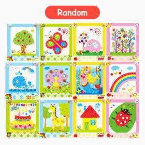 Mumystation DIY menempel kancing mainan edukasi anak/mainan kancing tempel anak prakarya tk/DIY painting button stiker