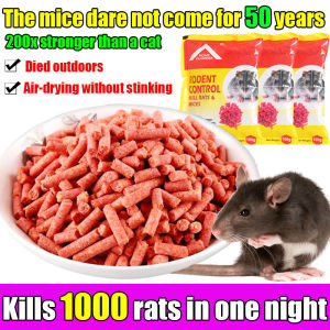 【rats will dry up and die outside】Rat Killer Poison Pellet 50G/Pack Rat Killer Repellant for Home Rat & Mice Control for Indoor 500x stronger than a cat Big rat killer poison 1000g Rat bait Dont die in the room Mouse repellent